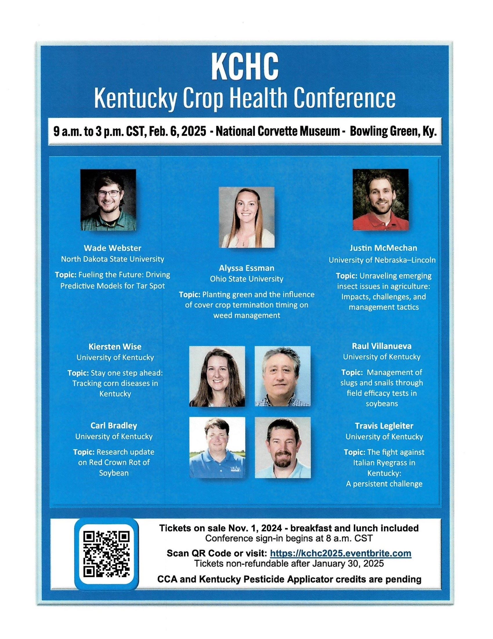 Crop Health conference flyer contact 2708421681