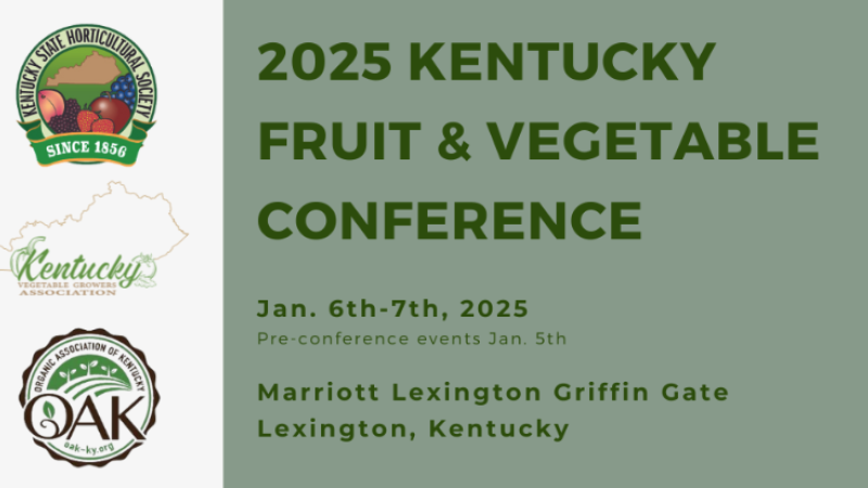 Fruit and Vegetable conference jan 6-7 lexington